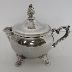 vintage silver covered creamer